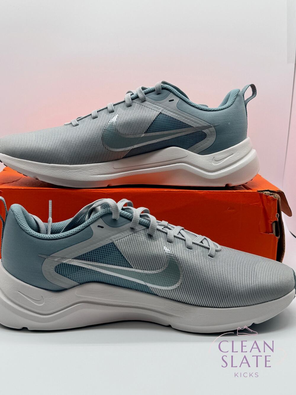 Nike Downshifter 12, Light Smoke Grey/Metallic Cool Grey · US Mens 10.5 NIB